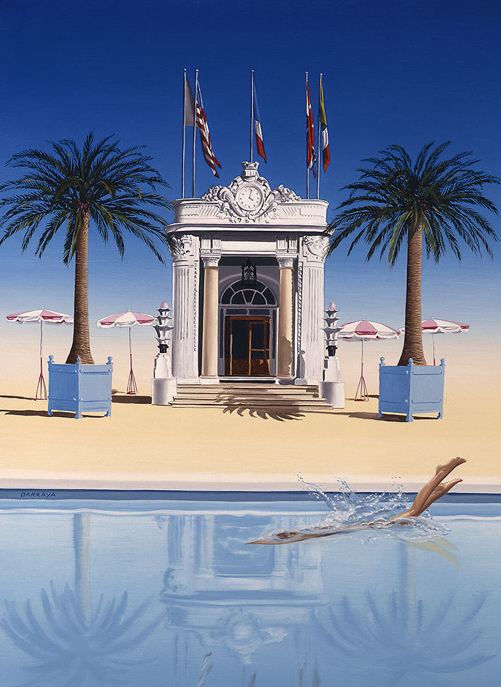 La piscine.